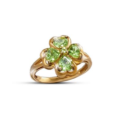 The Luck Of The Irish Four-Leaf Clover Ring