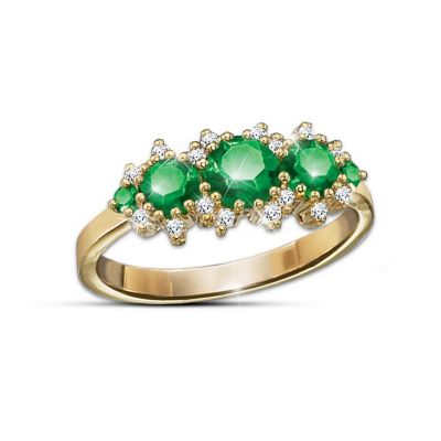 Royal Radiance Emerald & Diamond Ring