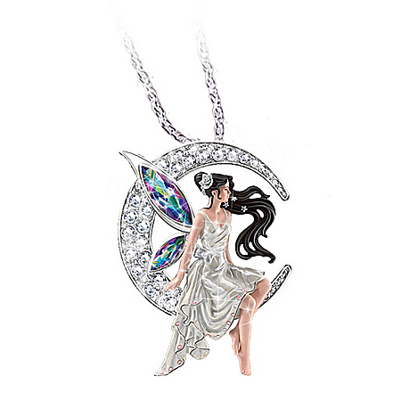 Nene Thomas Wings Of Twilight Fairy Pendant Necklace