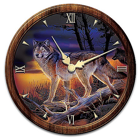 Illuminations Of The Wild Wall Clock