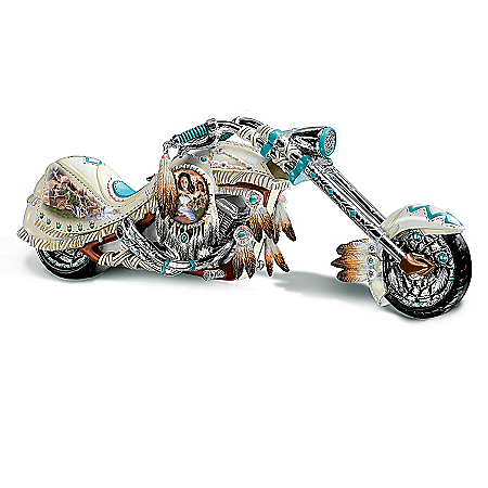 Dream On Down The Highway Native American-Inspired Chopper Figurine