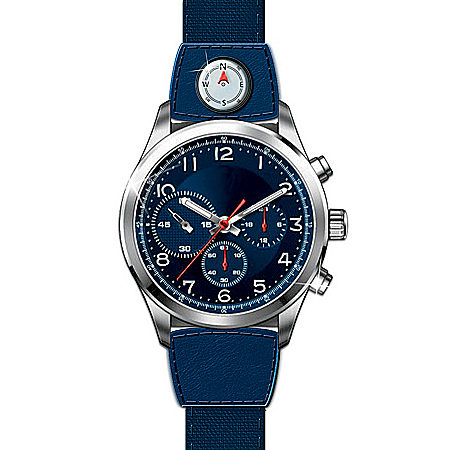 My Grandson, My Pride Men's Chronographic Watch With Three Subdials