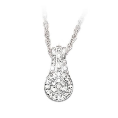 Message Of Love Diamond Pendant Necklace