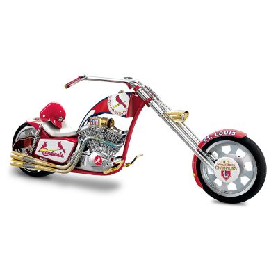 St. Louis Cardinals MLB 2011 World Series Chopper Motorcycle Figurine