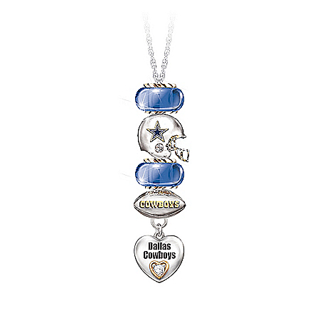 Go Cowboys! #1 Fan Charm Necklace