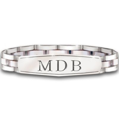 My Son, My Pride, My Joy Personalized Men's Stainless Steel Bracelet