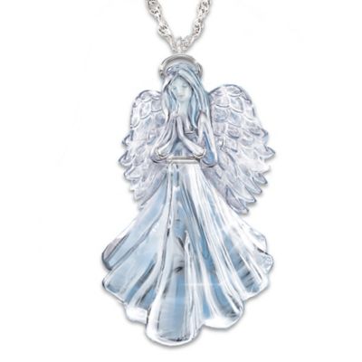 Loving Guardian: Granddaughter Crystal Pendant Necklace