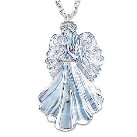 Loving Guardian: Granddaughter Crystal Pendant Necklace