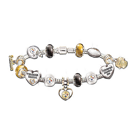Go Steelers! #1 Fan Charm Bracelet