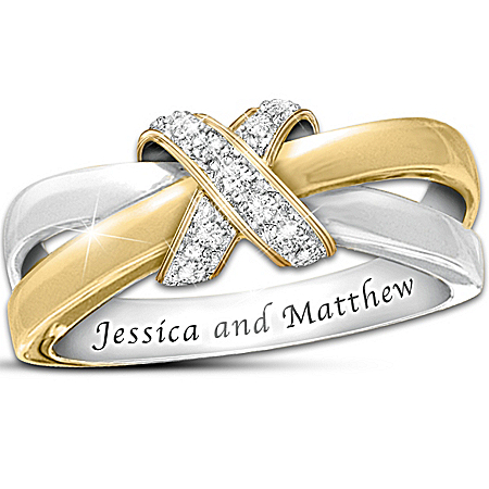 Eternity's Kiss Diamond Personalized Women's Ring