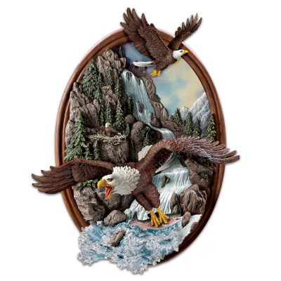 Thundering Falls Eagle Wall Decor: Grasp Nature's Awesome Power