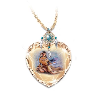 The Sacred Dreams Crystal Heart Pendant Necklace