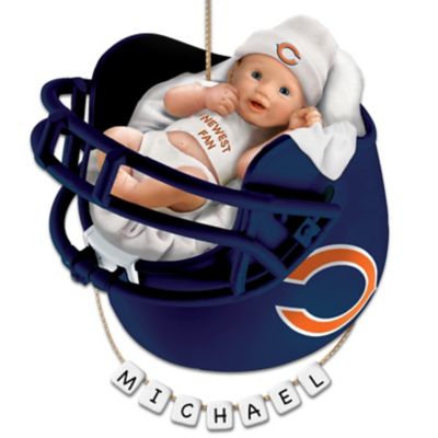 Chicago Bears Personalized Baby's First Christmas Ornament