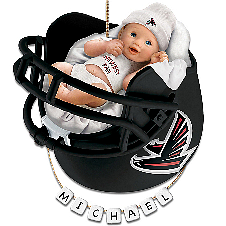 Atlanta Falcons Personalized Baby's First Christmas Ornament