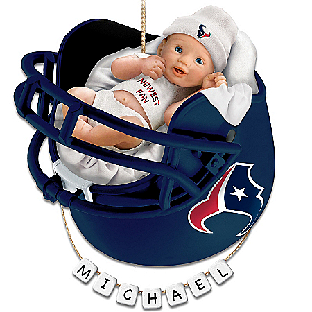Houston Texans Personalized Baby's First Christmas Ornament