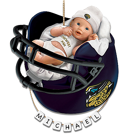 Jacksonville Jaguars Personalized Baby's First Christmas Ornament