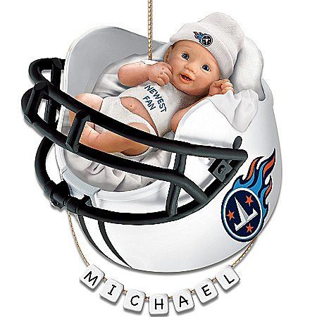 Tennessee Titans Personalized Baby's First Christmas Ornament