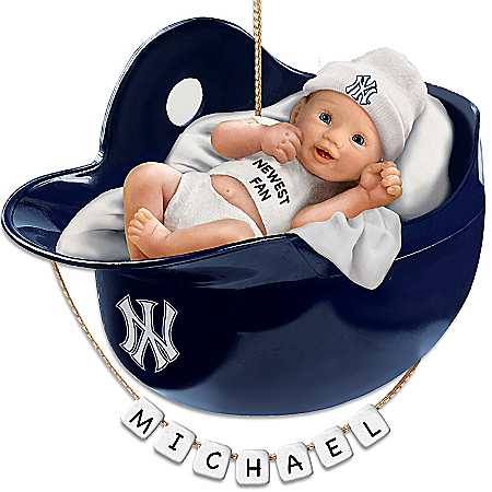 New York Yankees Personalized Baby's First Christmas Ornament