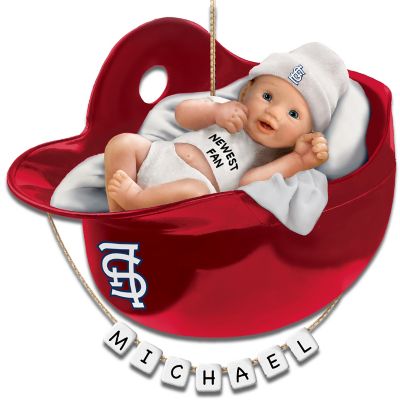 St. Louis Cardinals Personalized Baby's First Christmas Ornament