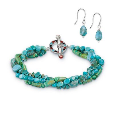 Nature's Gifts Bracelet And Earring Set