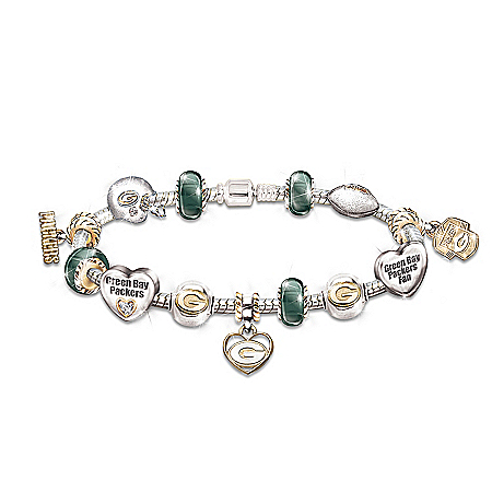 Go Packers! #1 Fan Charm Bracelet