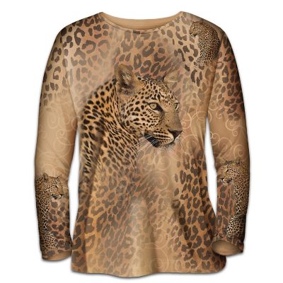 In The Spot-Light Women's Shirt With Leopard Artwork