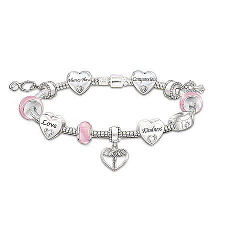 A Nurse's Heart Charm Bracelet