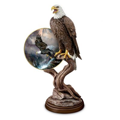 Regal Guardian Artistic Bald Eagle Sculpture