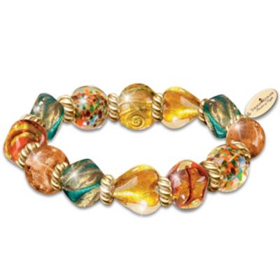 Thomas Kinkade Italian-Inspired Artisan Glass Bead Bracelet: Colors Of Venice