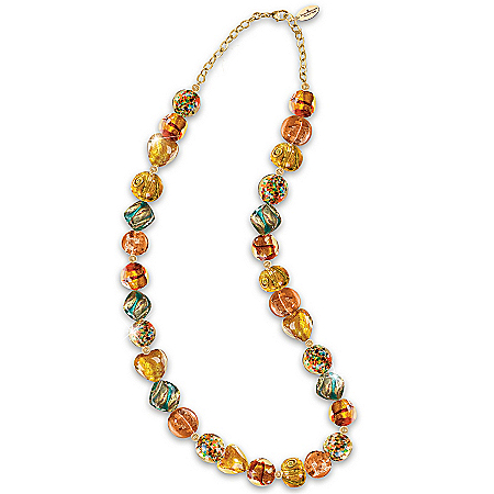 Necklace: Thomas Kinkade Colors Of Venice Murano-Style Glass Necklace