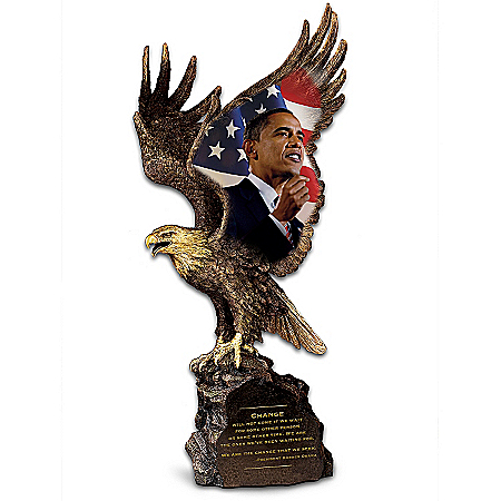 Change: Eagle Sculpture With The Imagery Of President Obama