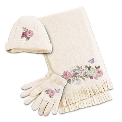 Garden's Perfection Women's Scarf Set