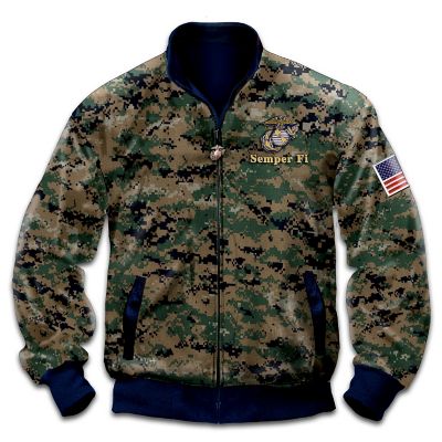 United States Marine Corps Pride Men's Reversible Camouflage Jacket