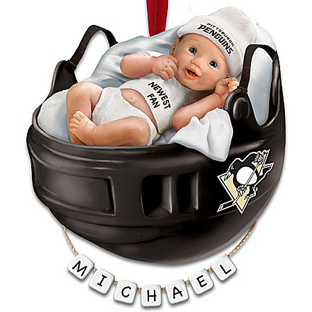 NHL® Pittsburgh Penguins® Personalized Baby's First Ornament