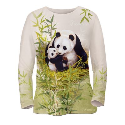 Panda Art Women's Shirt: Mother's Love