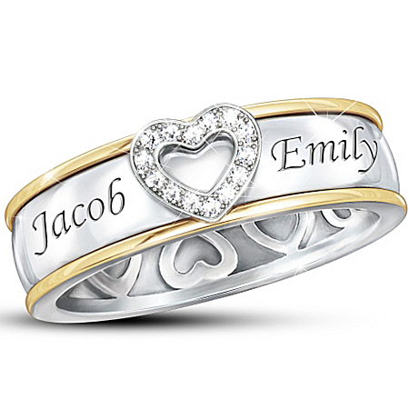 Spinning Ring: A Mother's Forever Love Diamond Spinning Ring