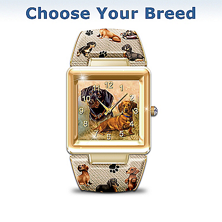 I Love My Dog Women's Cuff Watch With Multiple Breeds To Choose From