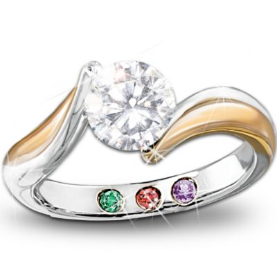 A Mother's Joy Personalized Birthstone Ring