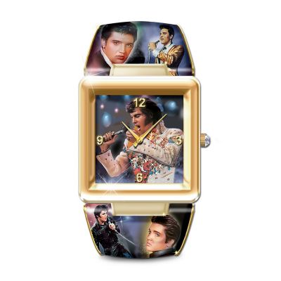 Elvis Presley Art Cuff Watch: The King Of Rock 'N' Roll