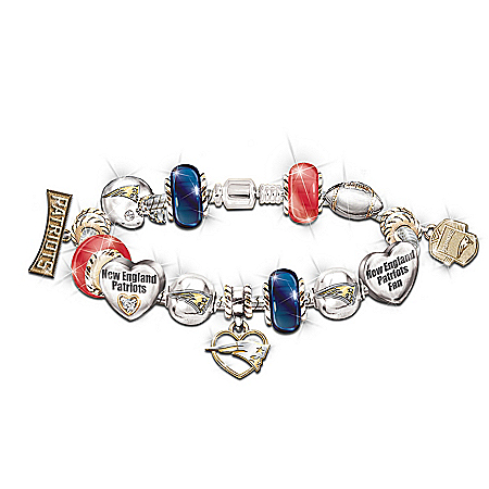 Go Patriots! #1 Fan Charm Bracelet