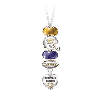 Go Ravens! #1 Fan Charm Necklace