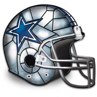 Officially Licensed Dallas Cowboys Stained-Glass Design Helmet Accent Lamp