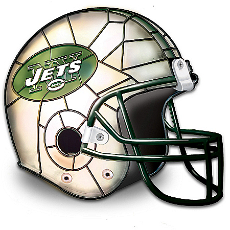 The New York Jets Louis Comfort Tiffany-Style Accent Lamp