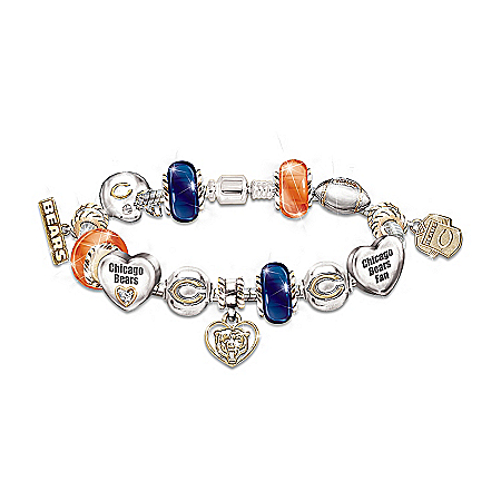 Go Bears! #1 Fan Charm Bracelet