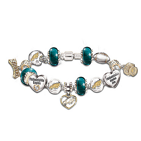 Go Eagles! #1 Fan Charm Bracelet