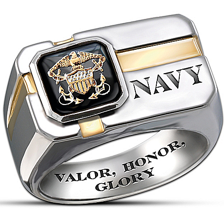 U.S. Navy Mens Ring: For My Sailor