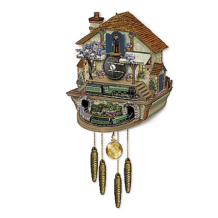 Steam Engine Train Cuckoo Clock: The Flying Scotsman Memories Of Steam