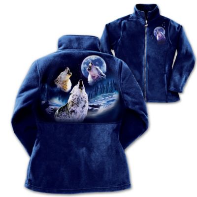 Women's Fleece Jacket: Voices Of Moonlight