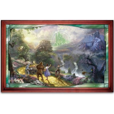 The Wizard Of Oz Stained-Glass Panorama Wall Decor: Dorothy Discovers The Emerald City