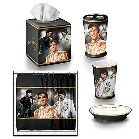 Bath Accessories: The Elvis Presley Bath Ensemble Accessories Set